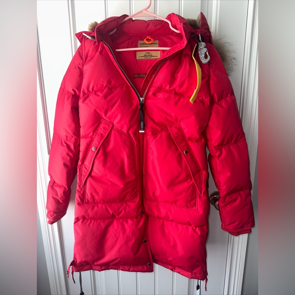 PARAJUMPERS WOMENS LONG BEAR DOWN JACKET. NWOT